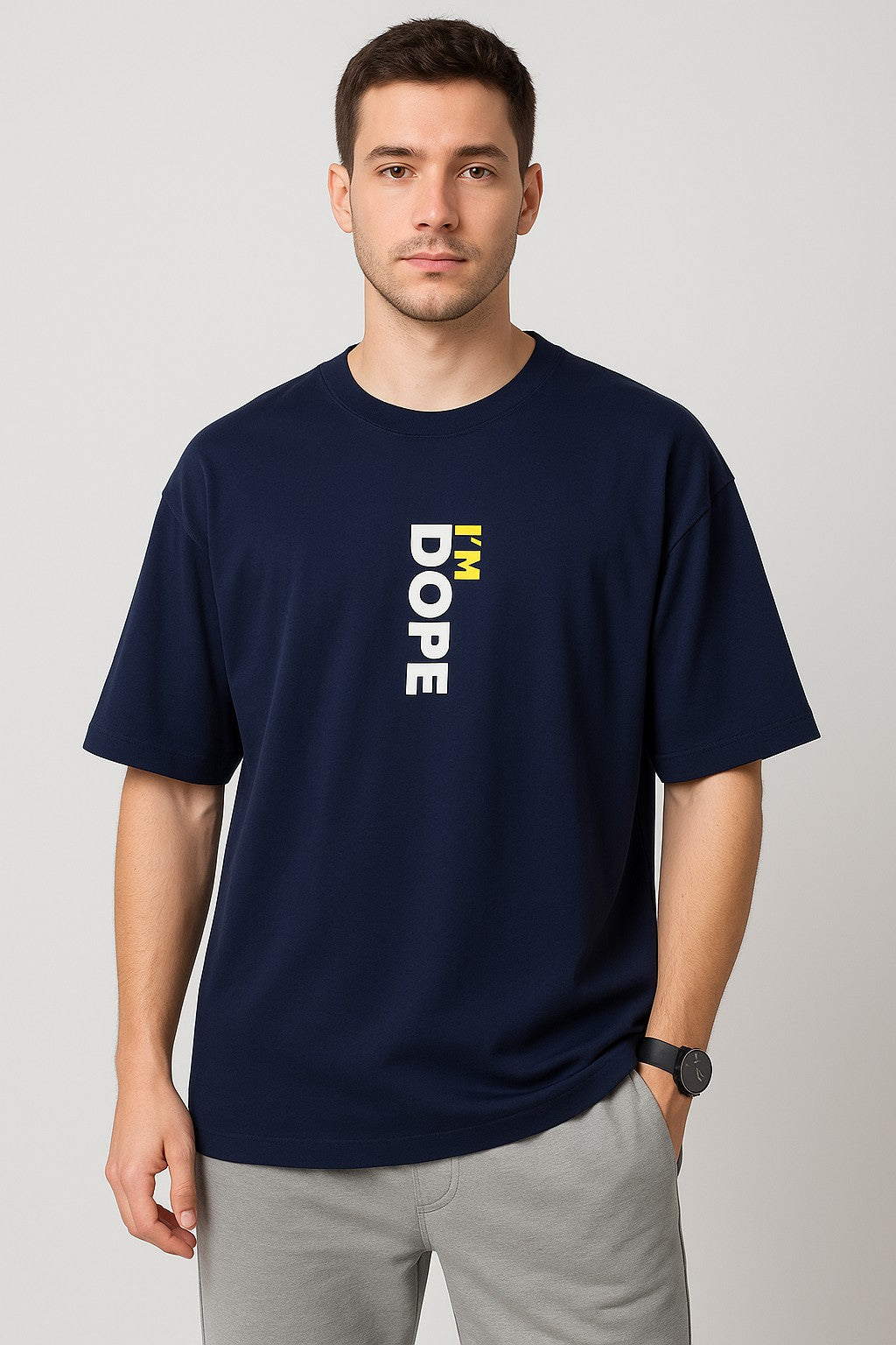 Men Cotton Blend Oversize Tshirts
