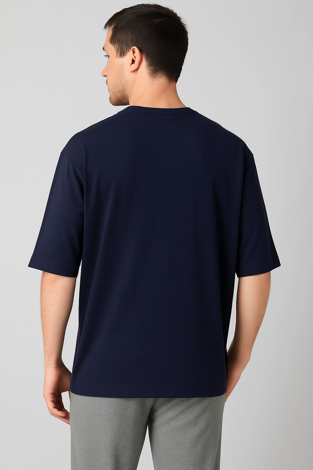Men Cotton Blend Oversize Tshirts